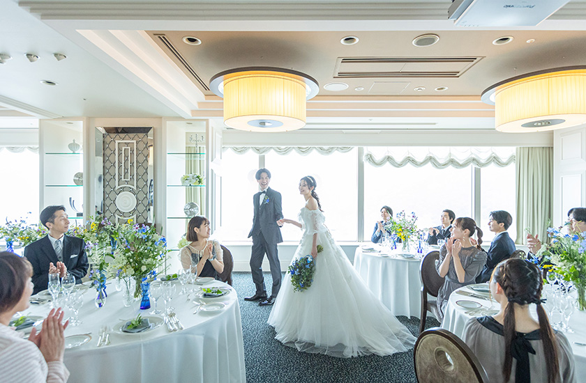 JRホテルクレメント徳島 ウエディングの披露宴会場ベルビュー風景