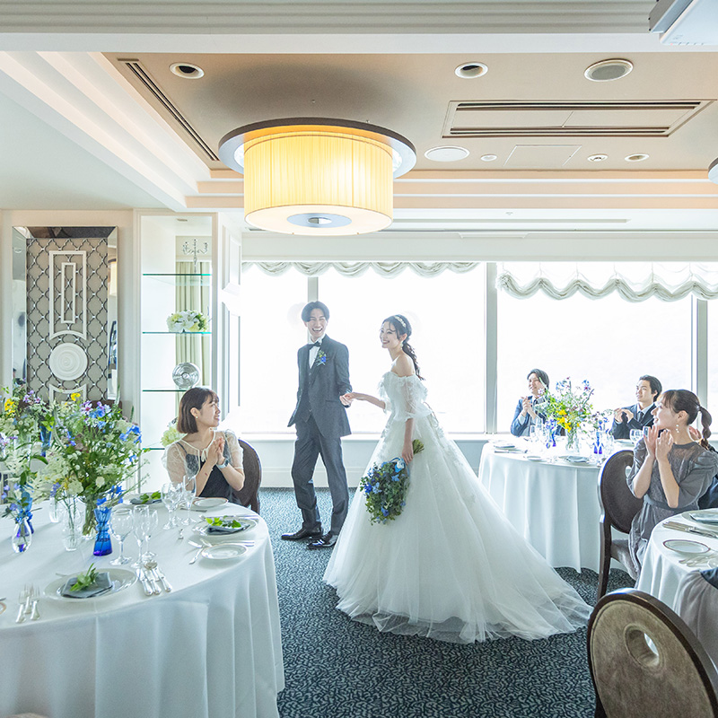 JRホテルクレメント徳島 ウエディングの披露宴会場ベルビュー風景