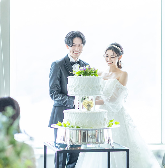 JRホテルクレメント徳島 ウエディングの披露宴会場ベルビュー風景