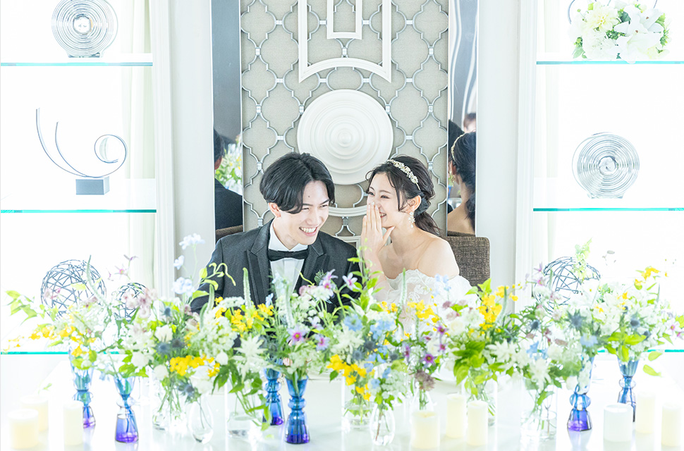 JRホテルクレメント徳島 ウエディングの披露宴会場ベルビュー風景