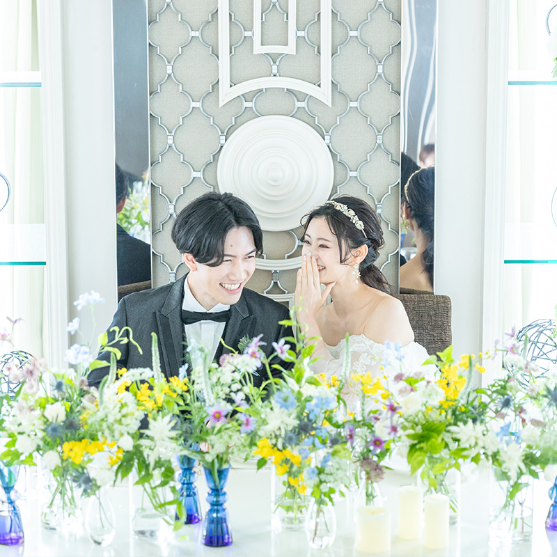 JRホテルクレメント徳島 ウエディングの披露宴会場ベルビュー風景