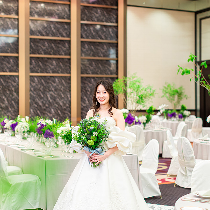 JRホテルクレメント徳島 ウエディングの披露宴会場クレメントホール風景