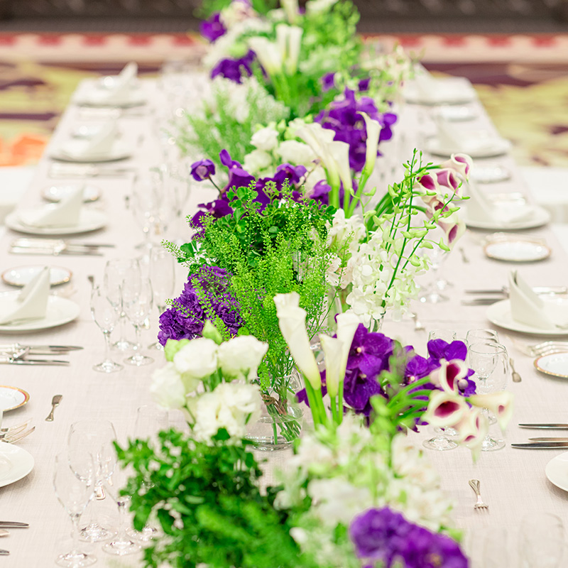 JRホテルクレメント徳島 ウエディングの披露宴会場クレメントホール風景