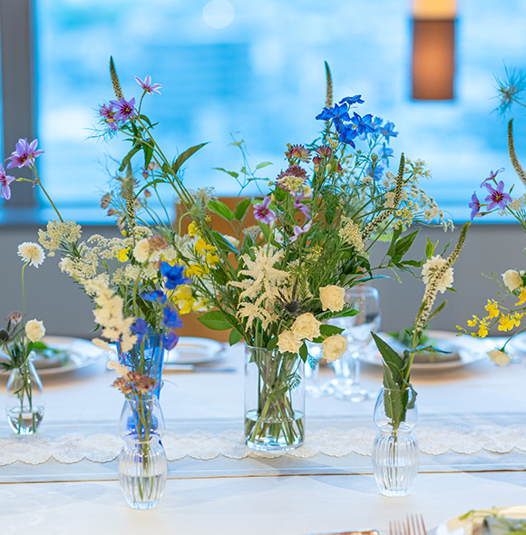 JRホテルクレメント徳島 ウエディングの披露宴会場 銀河風景