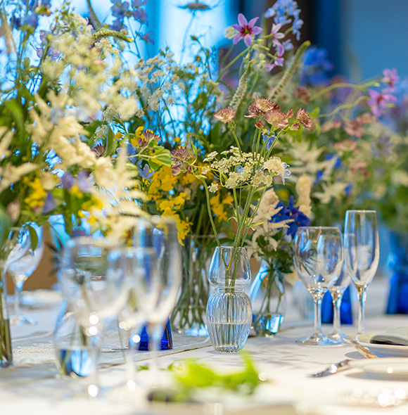 JRホテルクレメント徳島 ウエディングの披露宴会場 銀河風景