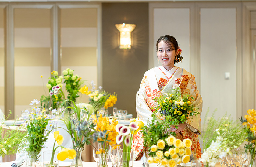 JRホテルクレメント徳島 ウエディングの披露宴会場ベルビュー風景