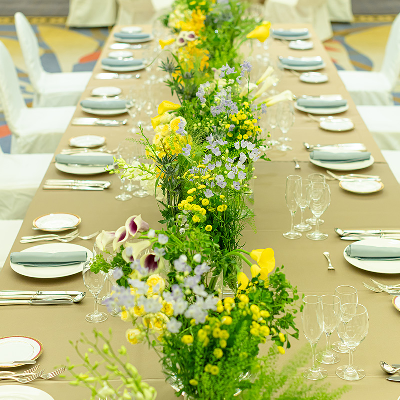 JRホテルクレメント徳島 ウエディングの披露宴会場ベルビュー風景