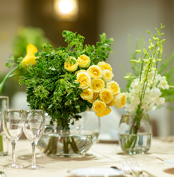 JRホテルクレメント徳島 ウエディングの披露宴会場ベルビュー風景